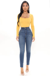 Next Level No Gap Skinny Jeans - Medium Wash Ins Street